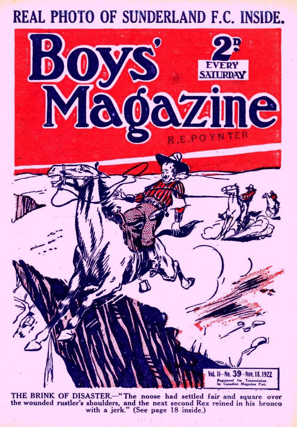 Book Cover For Boys' Magazine 39