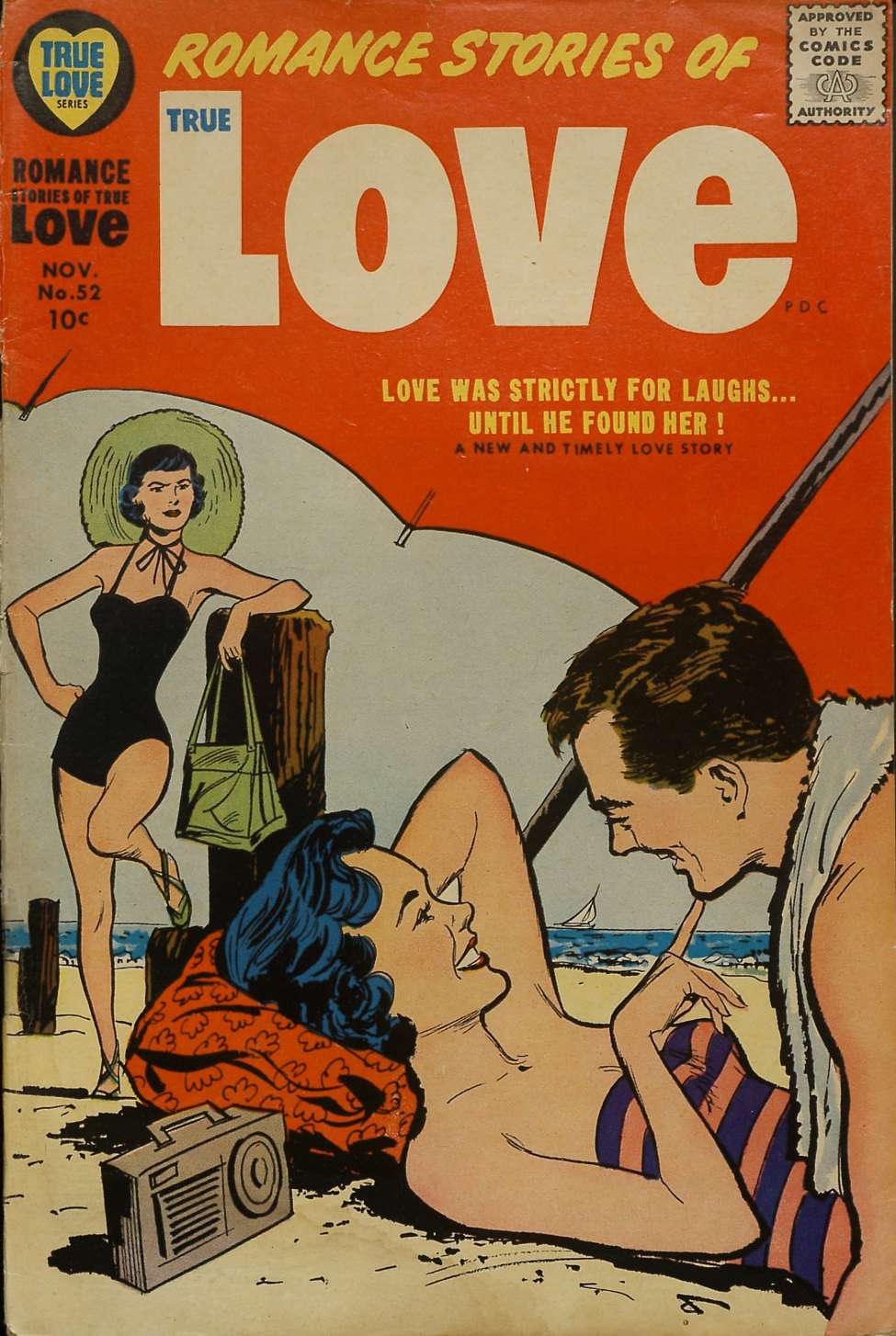 Comic Book Cover For Romance Stories of True Love 52