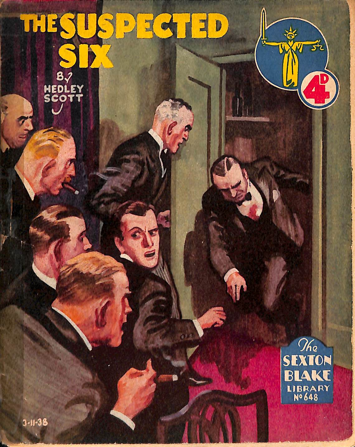 Comic Book Cover For Sexton Blake Library S2 648 - The Suspected Six