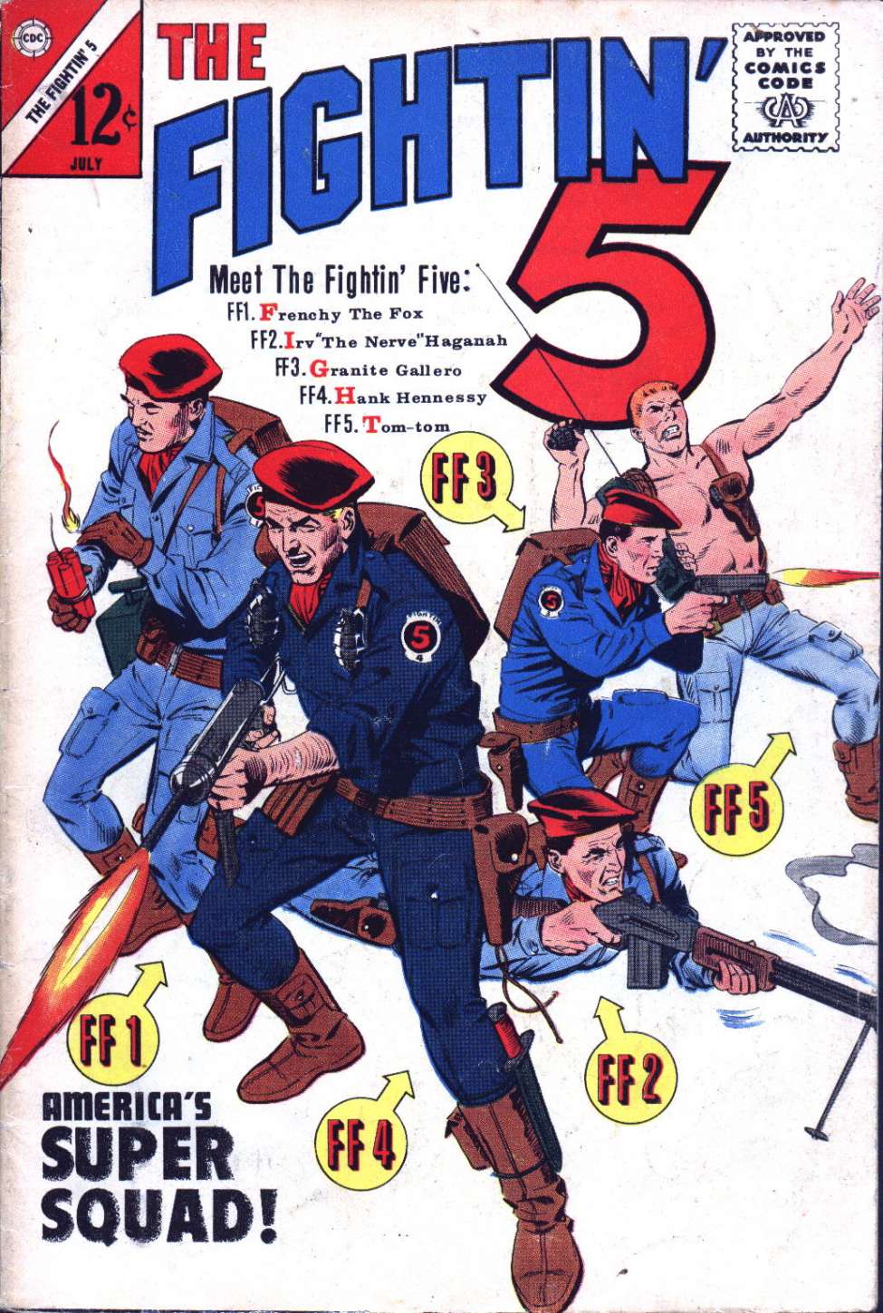 Comic Book Cover For Fightin' Five 28