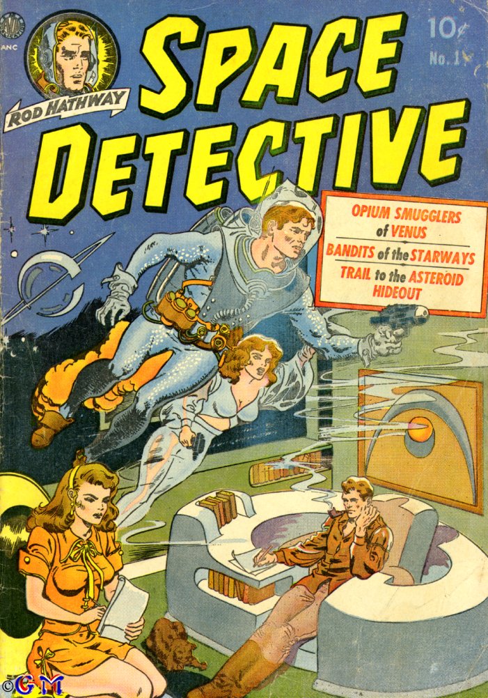 Comic Book Cover For Space Detective 1 - Version 1