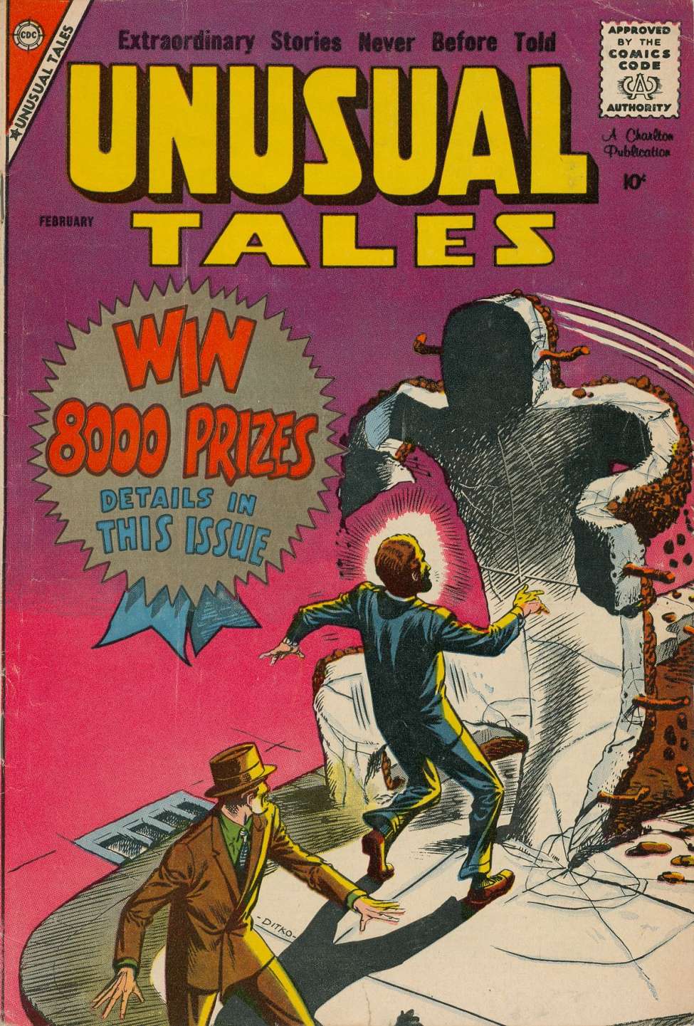 Comic Book Cover For Unusual Tales 15