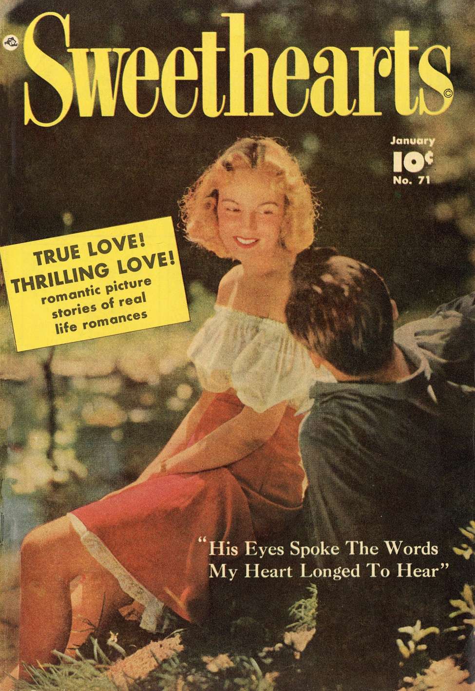 Comic Book Cover For Sweethearts 71