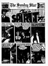 Large Thumbnail For The Spirit (1940-06-09) - Sunday Star (b/w)