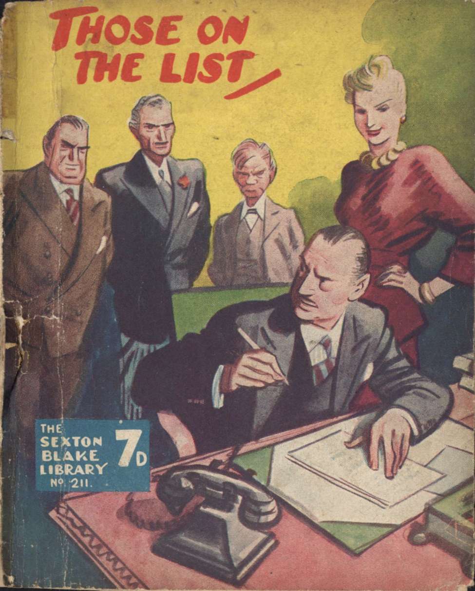Book Cover For Sexton Blake Library S3 211 - Those on the List