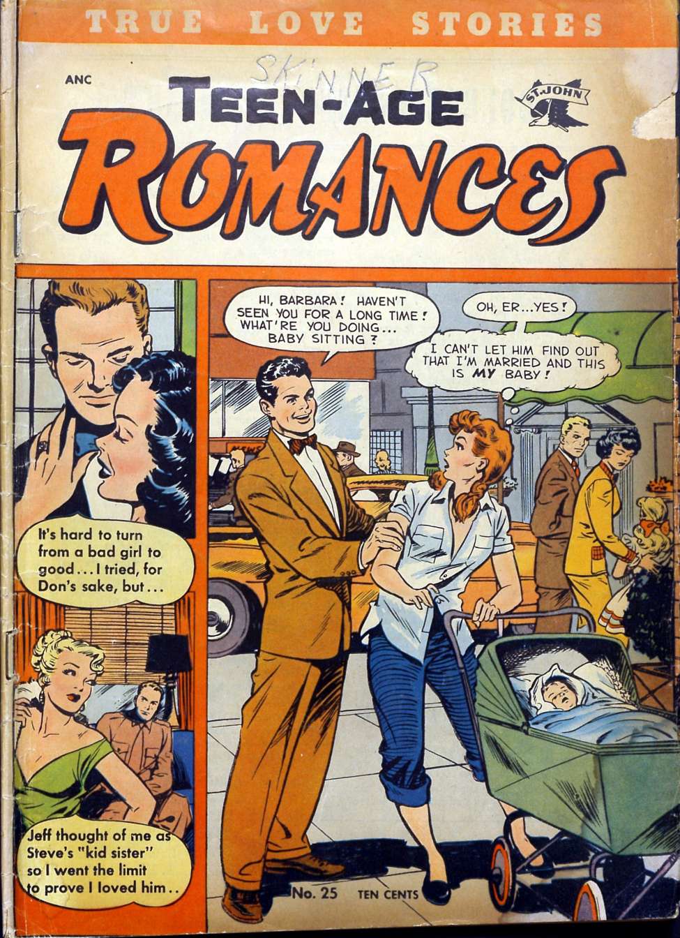 Comic Book Cover For Teen-Age Romances 25