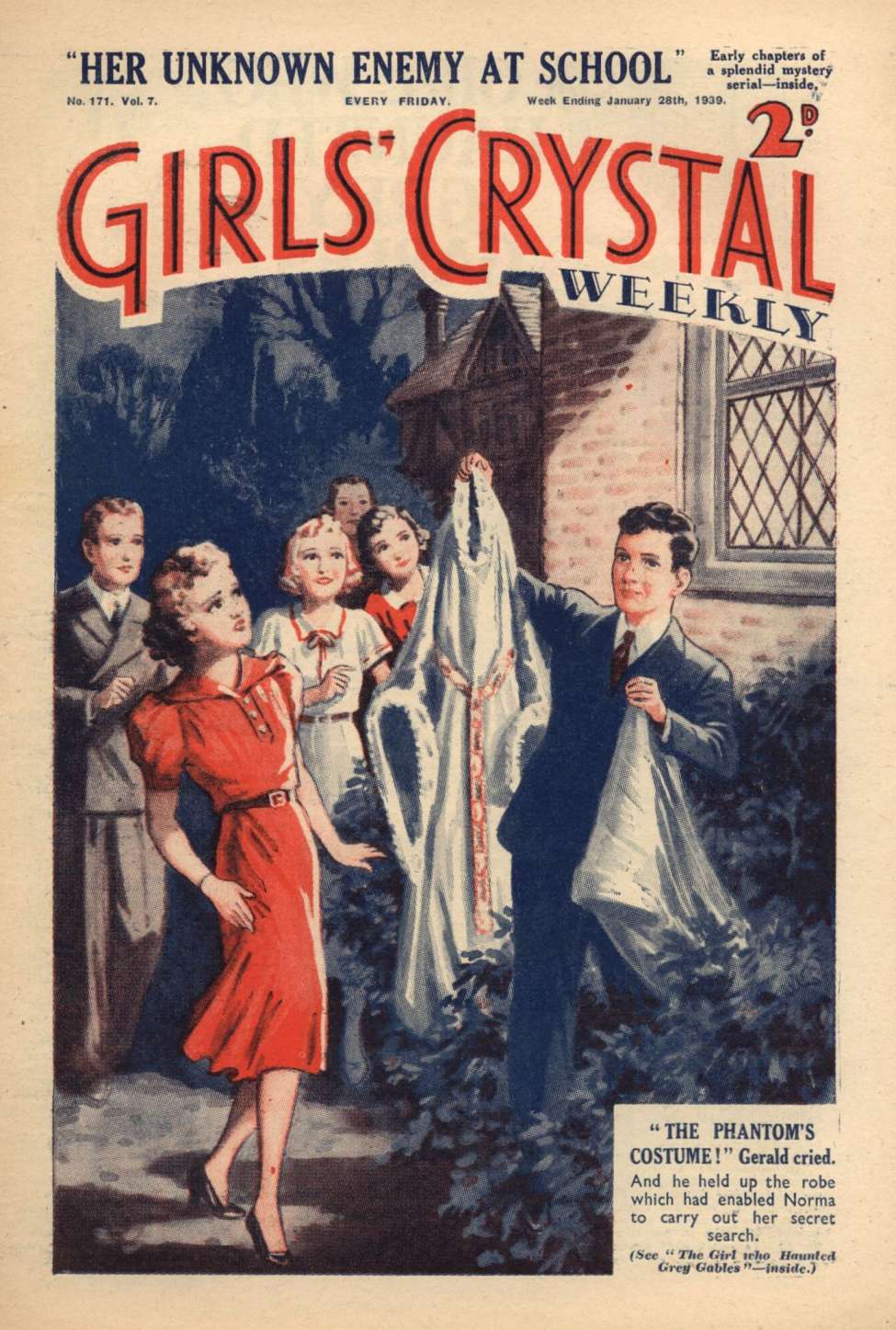 Book Cover For Girls' Crystal 171 - The Girl Who Haunted Grey Gables
