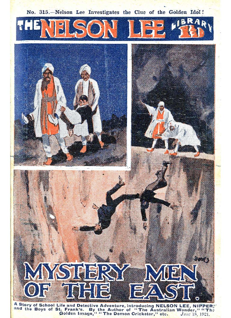 Book Cover For Nelson Lee Library s1 315 - Mystery Men of the East