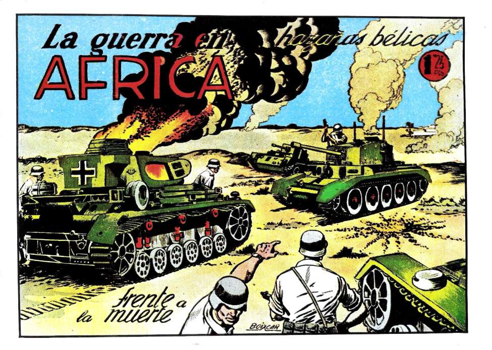 Comic Book Cover For Hazañas Belicas 3 - La Guerra en Africa - Frente a La Muerte
