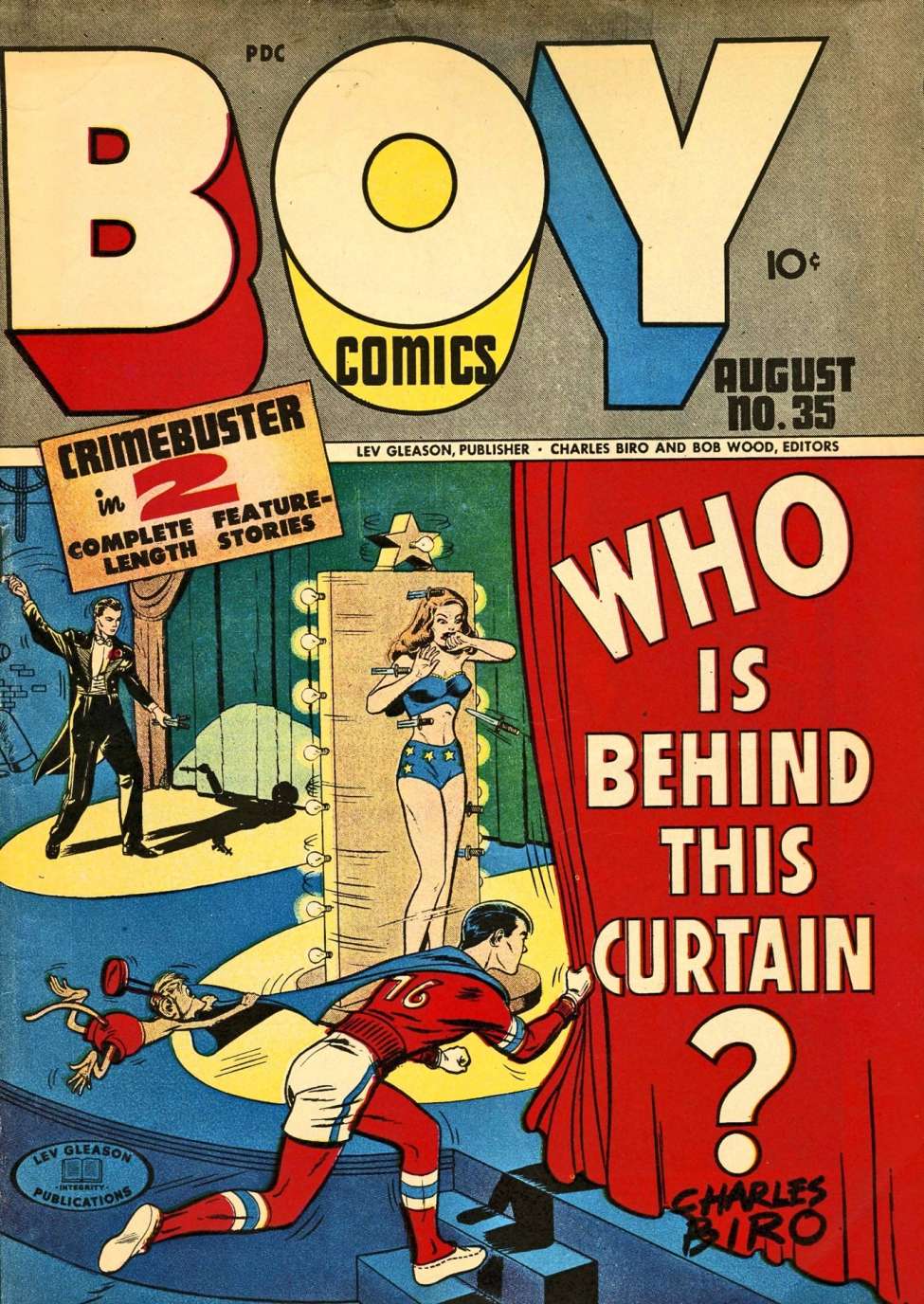 Comic Book Cover For Boy Comics 35 - Version 2