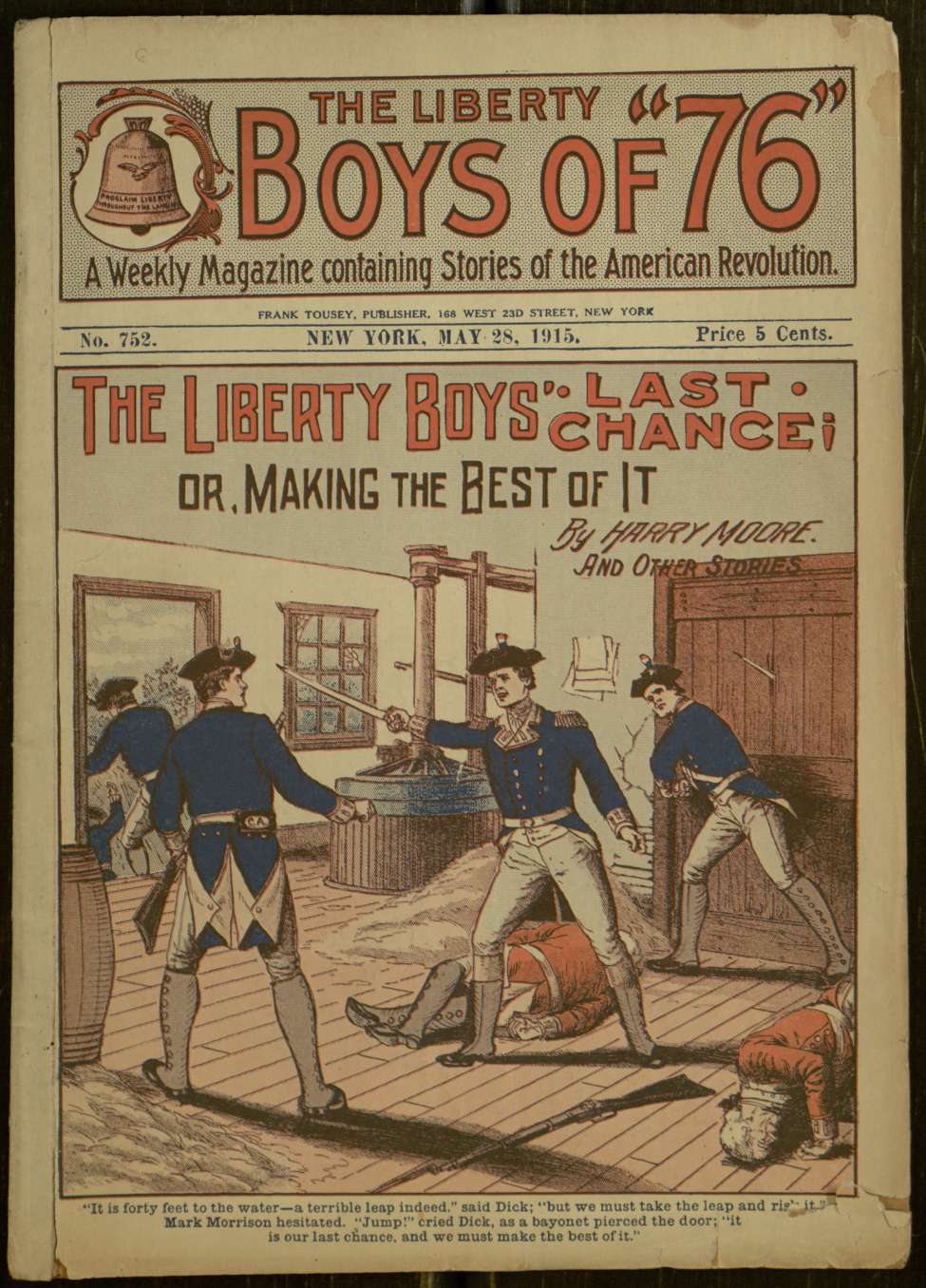 Book Cover For The Liberty Boys of 76 752 - The Liberty Boys' Last Chance