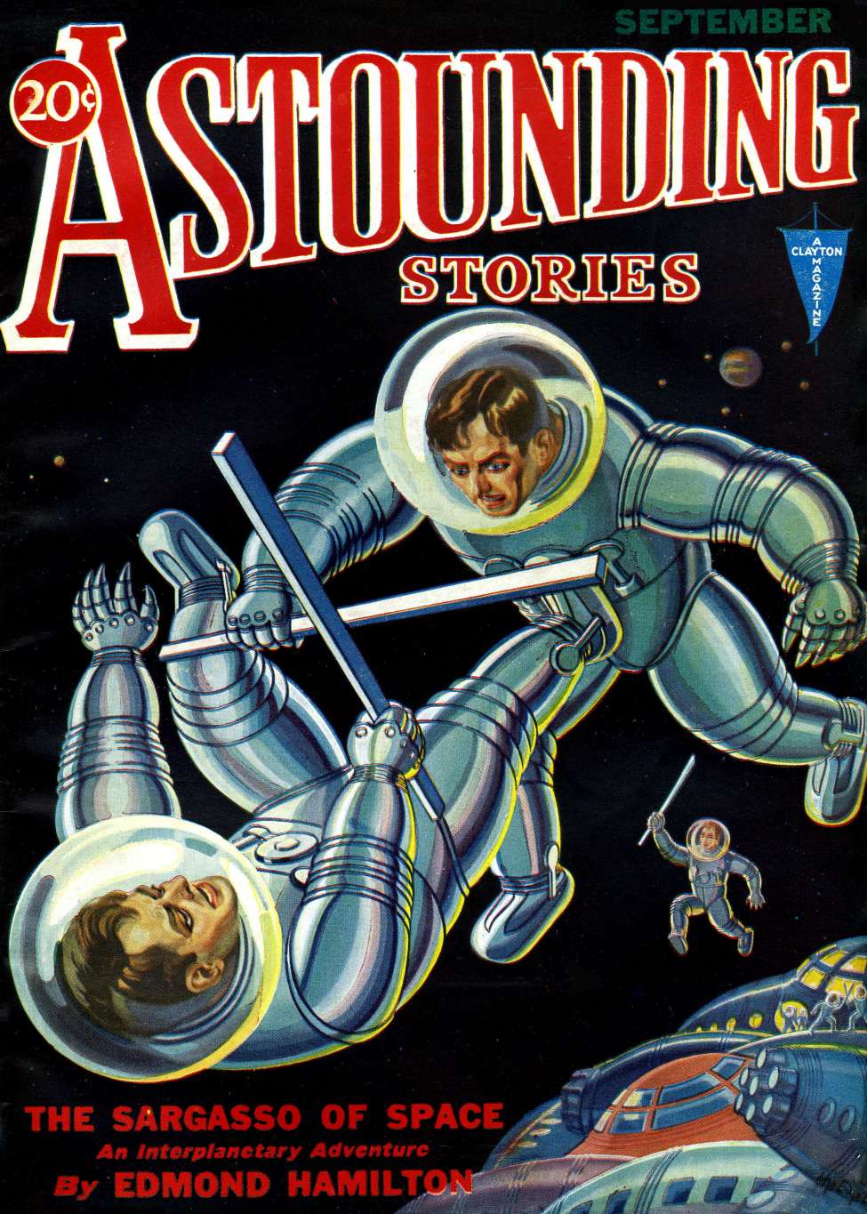 Book Cover For Astounding v7 3 - The Sargasso of Space - Edmond Hamilton