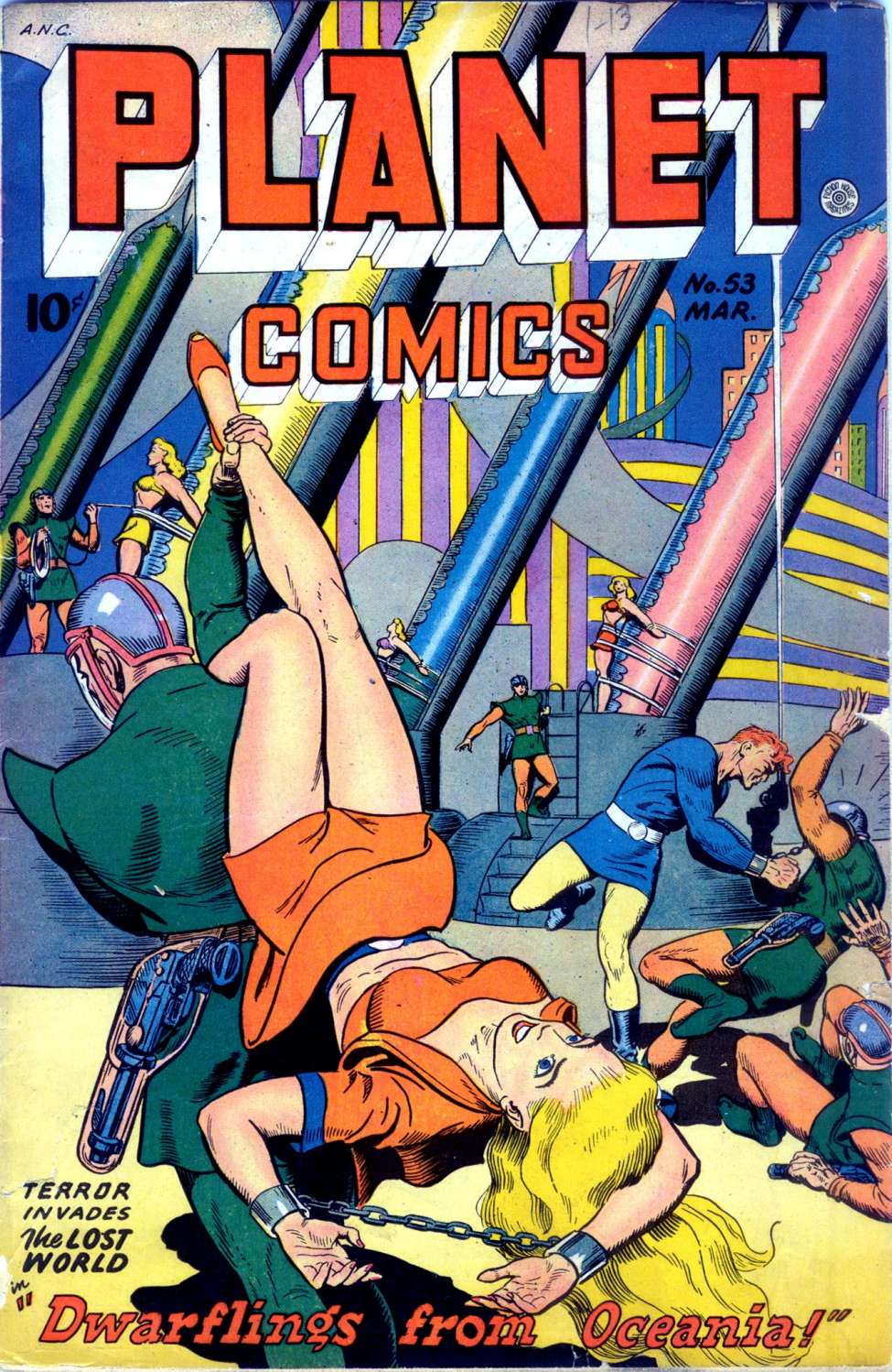 Comic Book Cover For Planet Comics 53 - Version 1