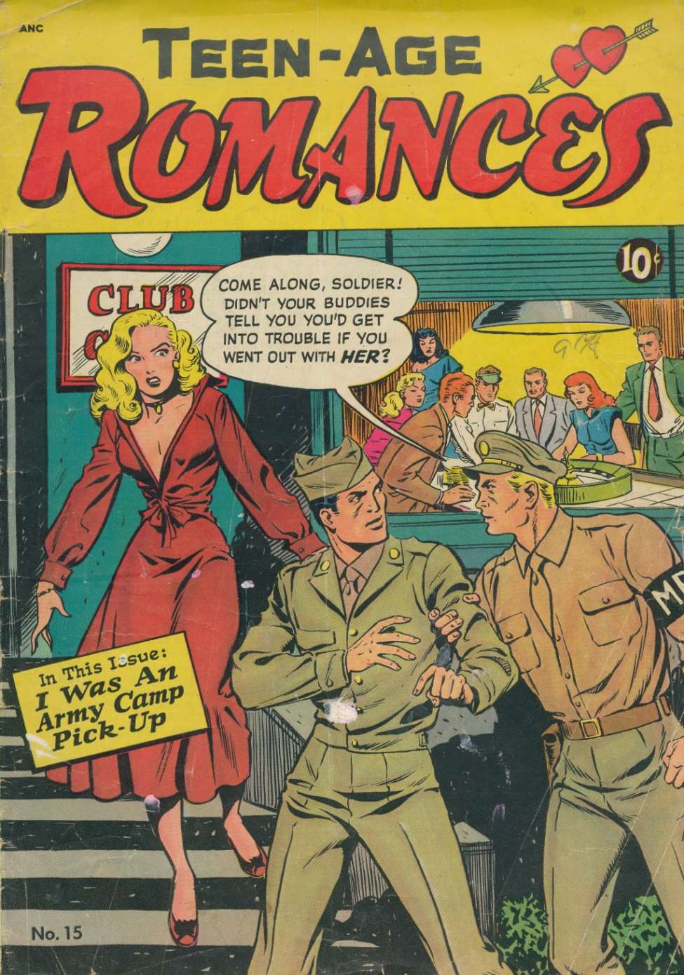 Comic Book Cover For Teen-Age Romances 15