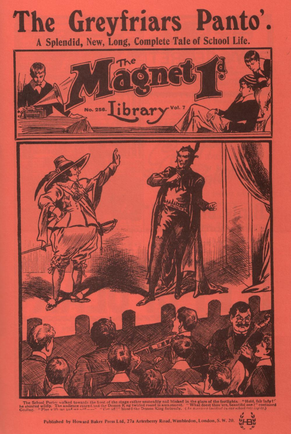Book Cover For The Magnet 256 - The Greyfriars Pantomime
