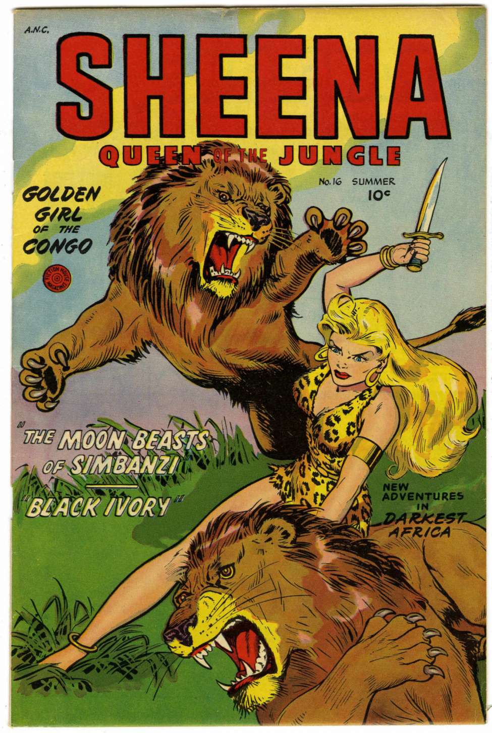 Comic Book Cover For Sheena, Queen of the Jungle 16