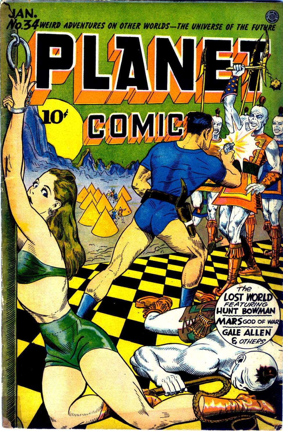 Comic Book Cover For Planet Comics 34
