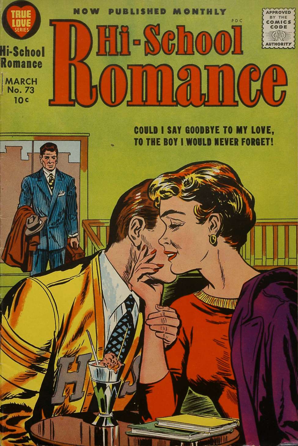 Comic Book Cover For Hi-School Romance 73