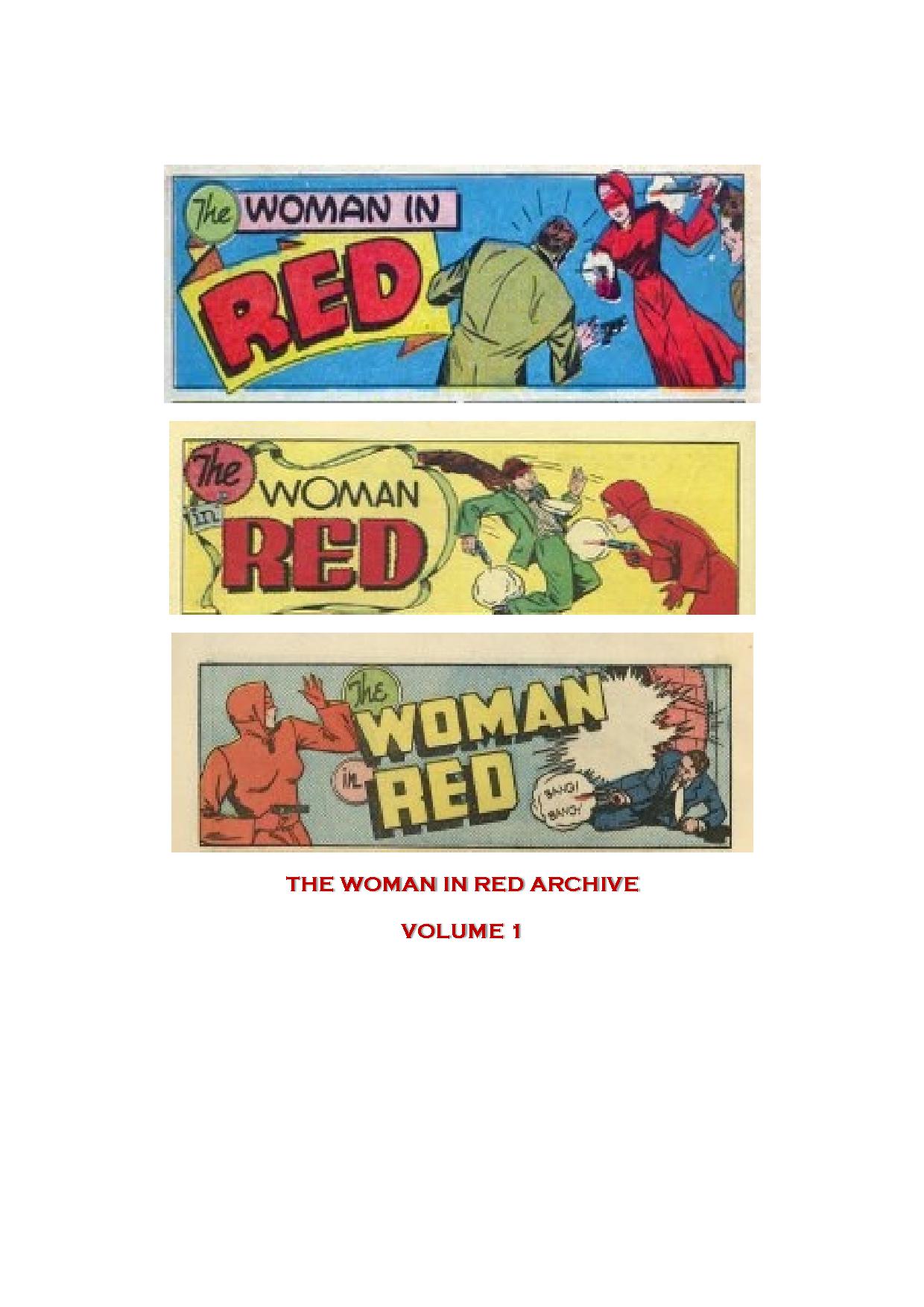 Comic Book Cover For Woman In Red Archive 1