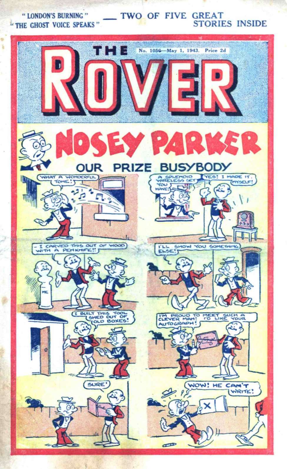 Comic Book Cover For The Rover 1056