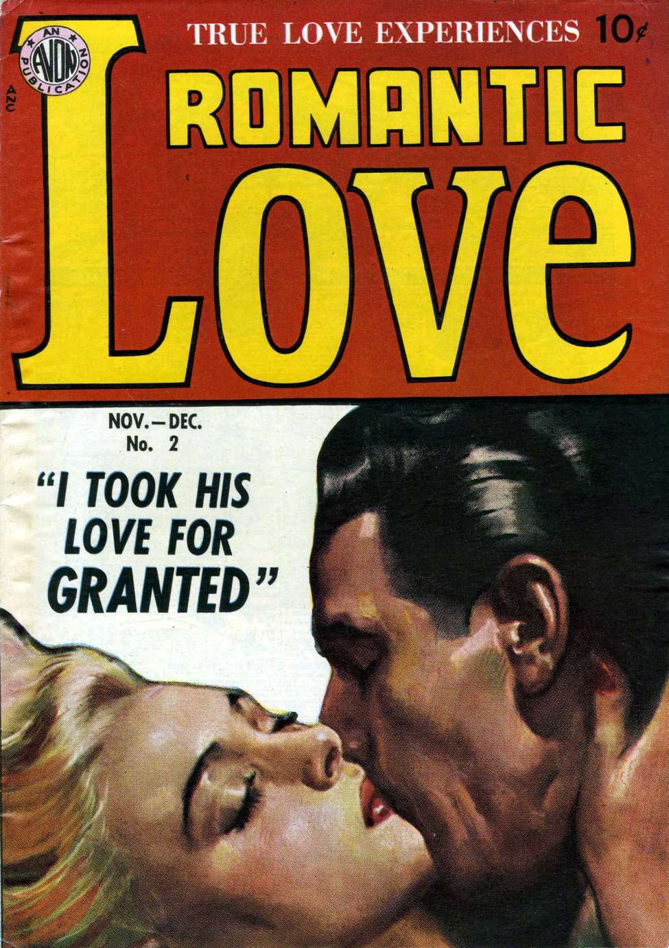 Comic Book Cover For Romantic Love 2