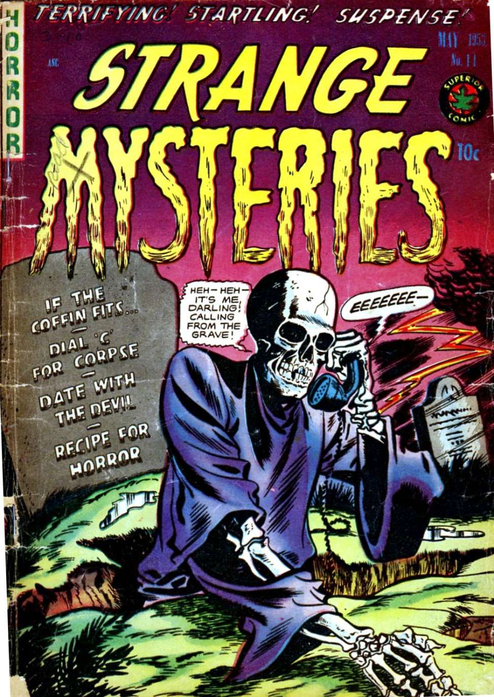 Comic Book Cover For Strange Mysteries 11