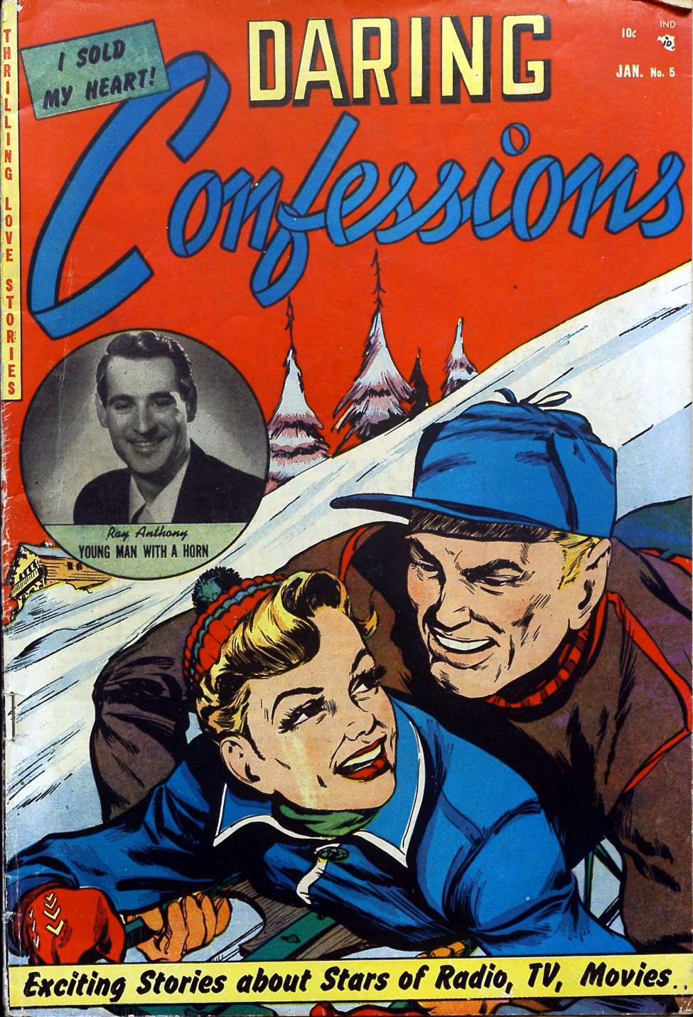 Comic Book Cover For Daring Confessions 5
