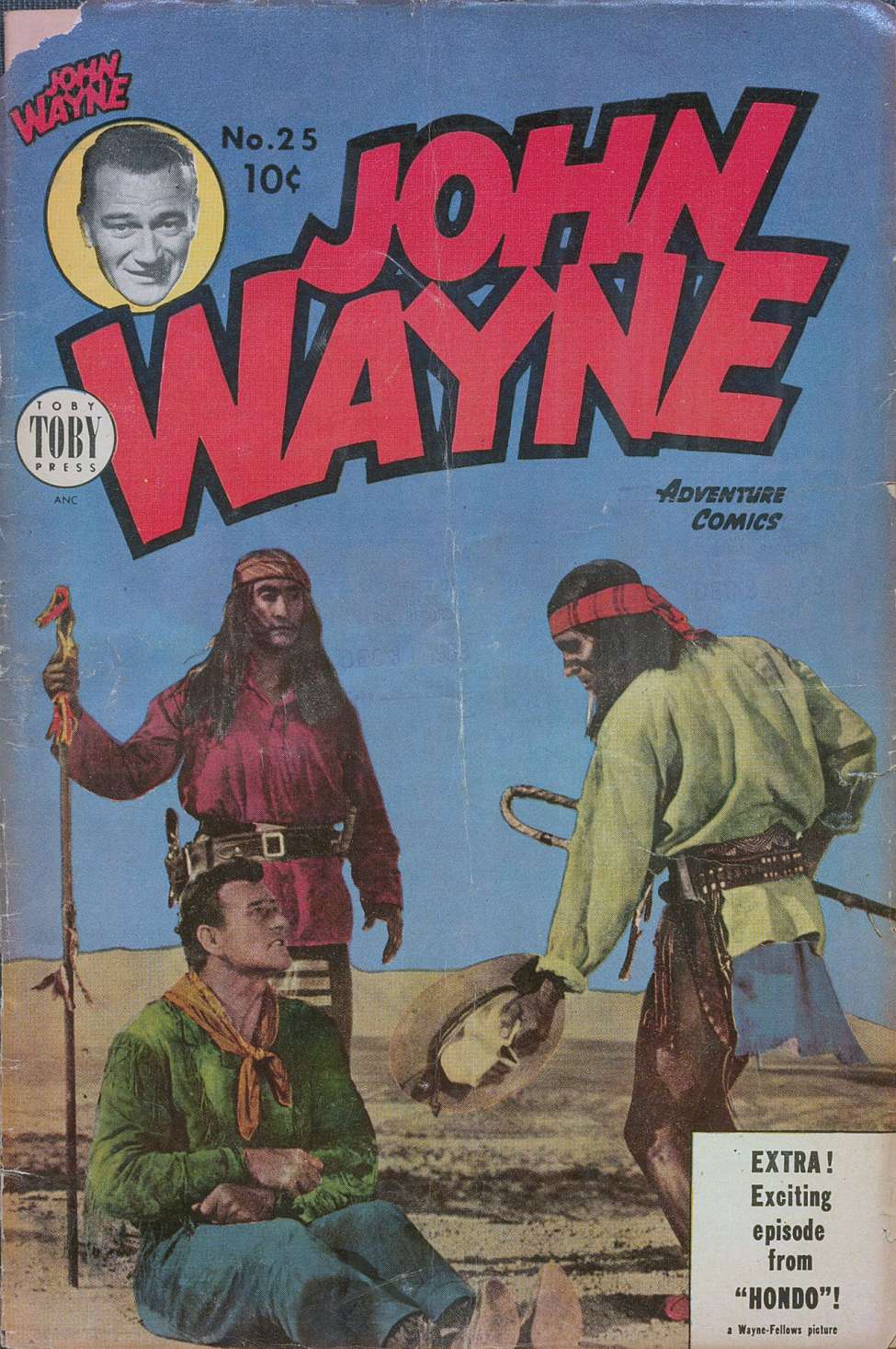 Comic Book Cover For John Wayne Adventure Comics 25