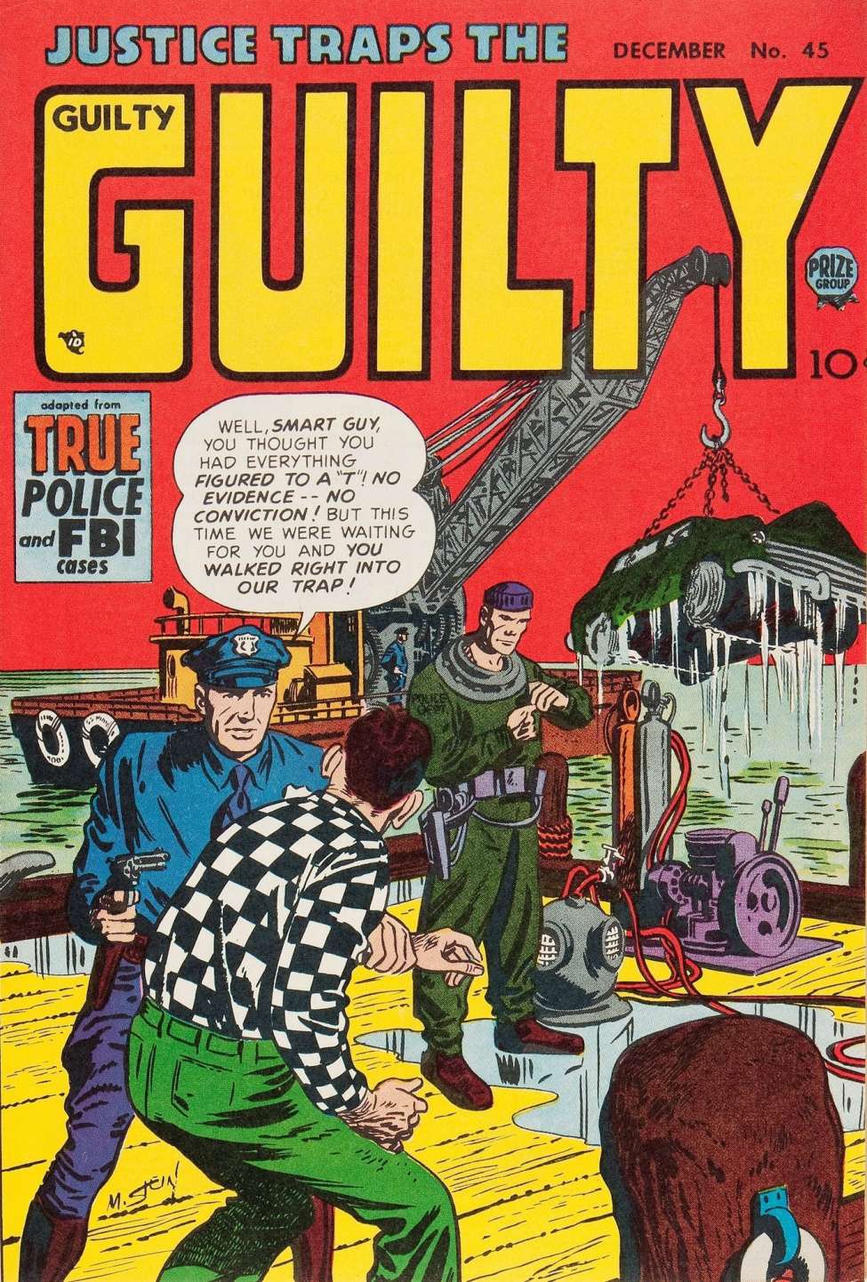 Comic Book Cover For Justice Traps the Guilty 45