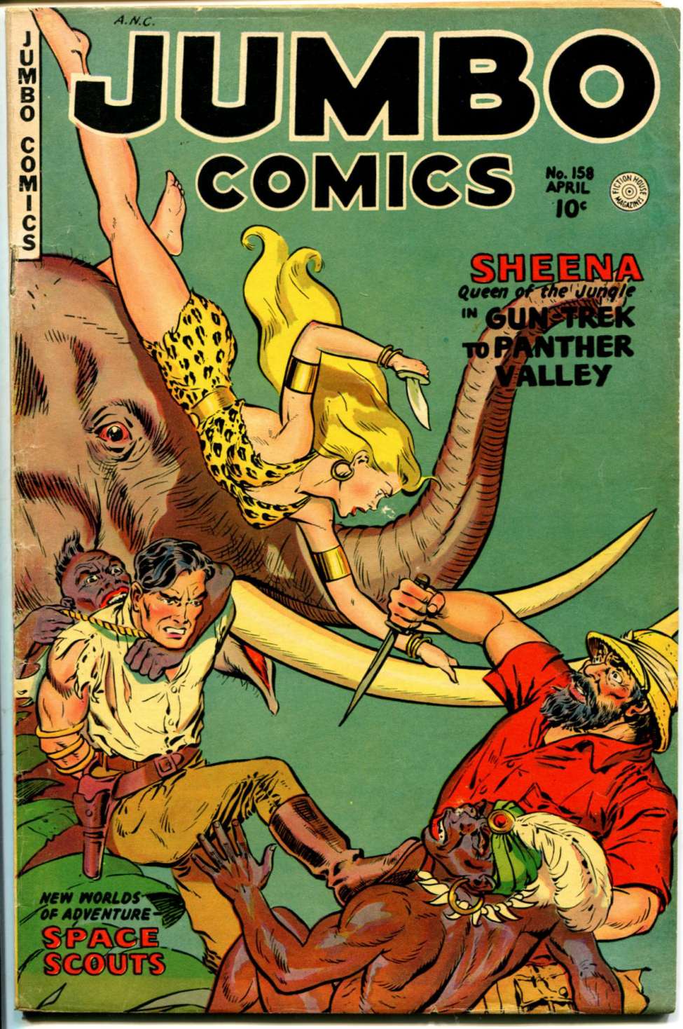 Comic Book Cover For Jumbo Comics 158