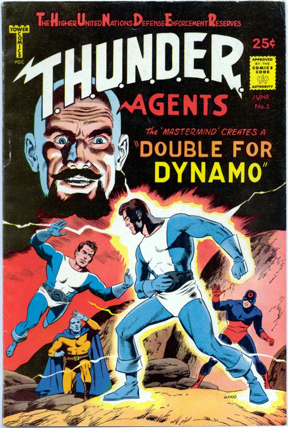 Comic Book Cover For T.H.U.N.D.E.R. Agents 5