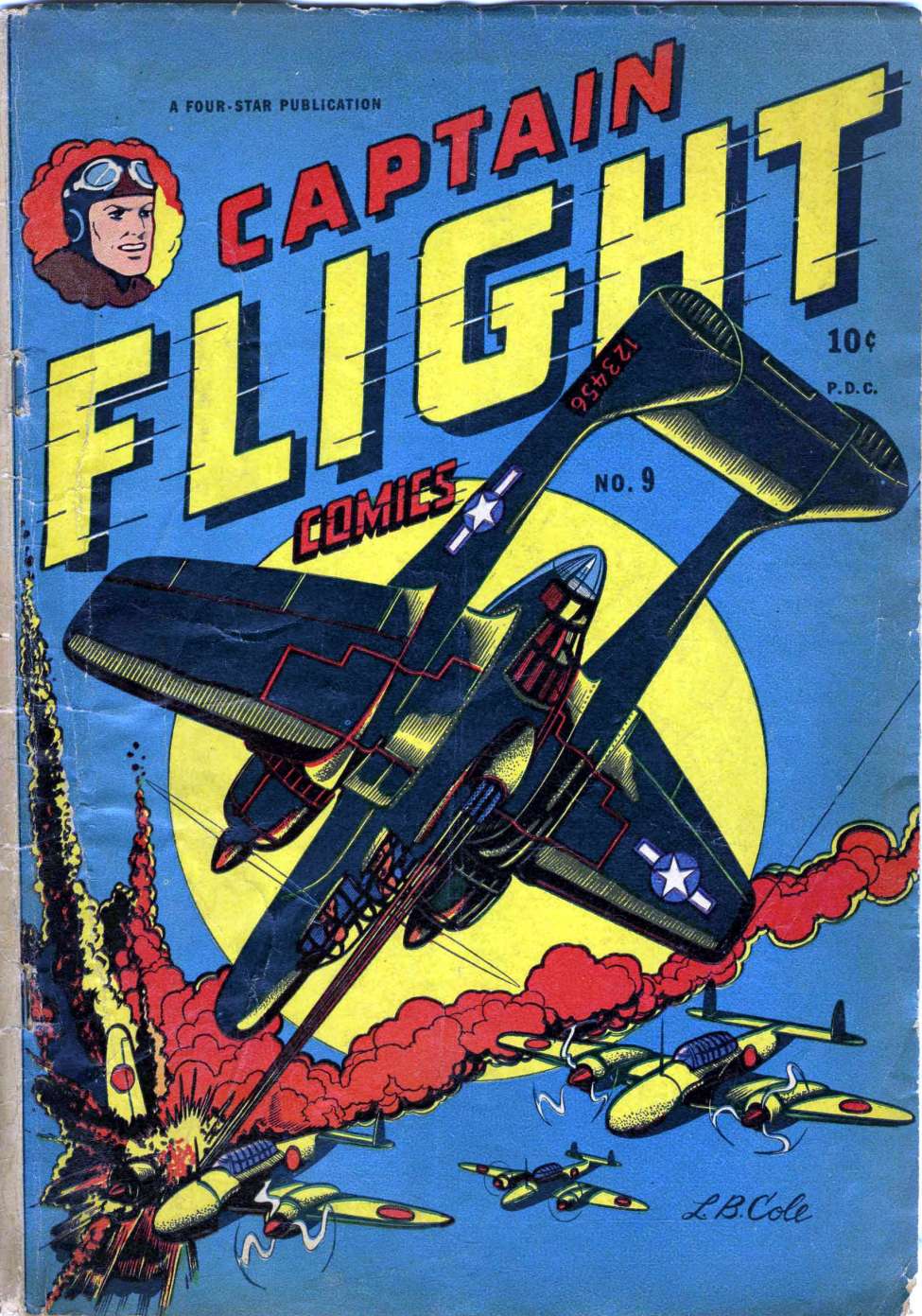 Comic Book Cover For Captain Flight Comics 9 - Version 1