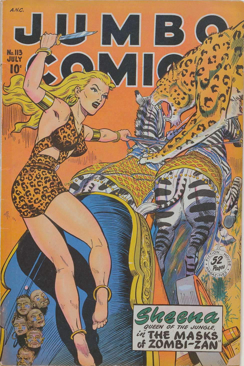 Comic Book Cover For Jumbo Comics 113