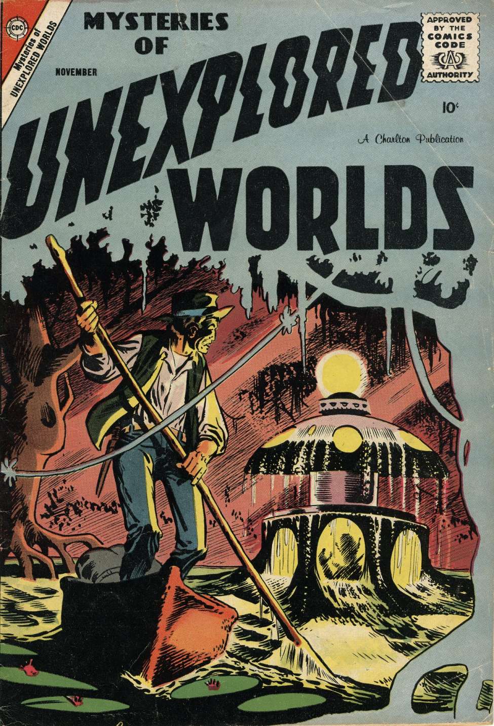 Comic Book Cover For Mysteries of Unexplored Worlds 10