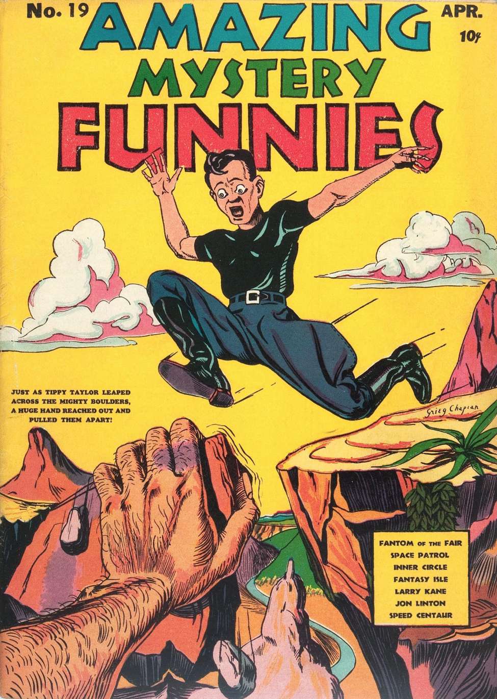 Comic Book Cover For Amazing Mystery Funnies 19