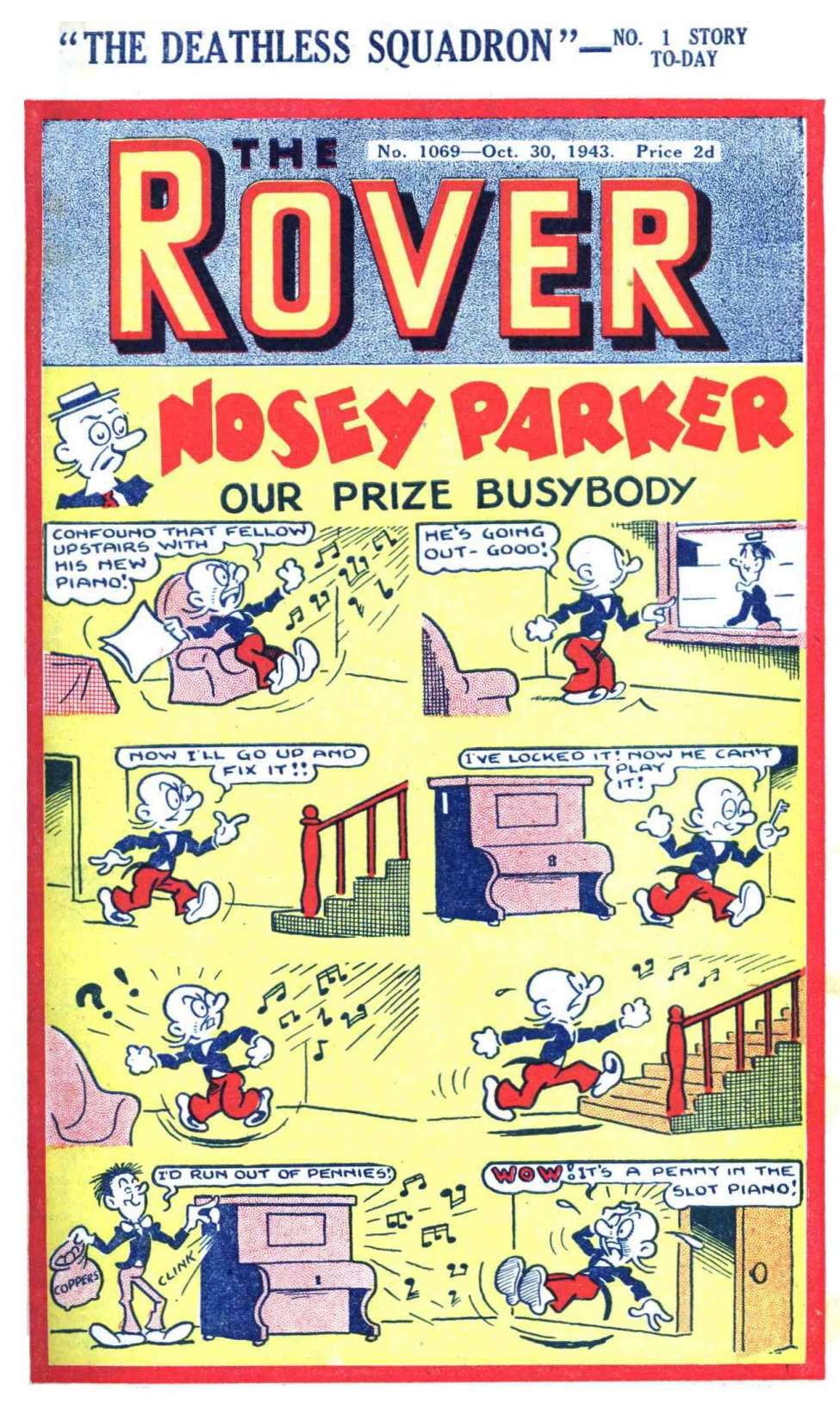 Comic Book Cover For The Rover 1069