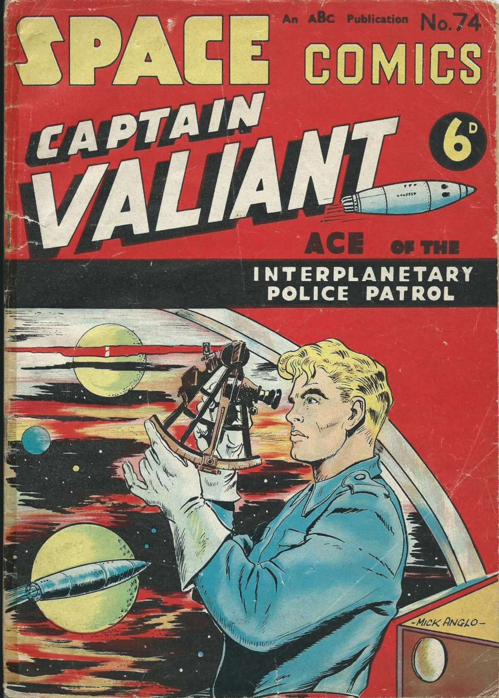 Comic Book Cover For Space Comics (Captain Valiant) 74
