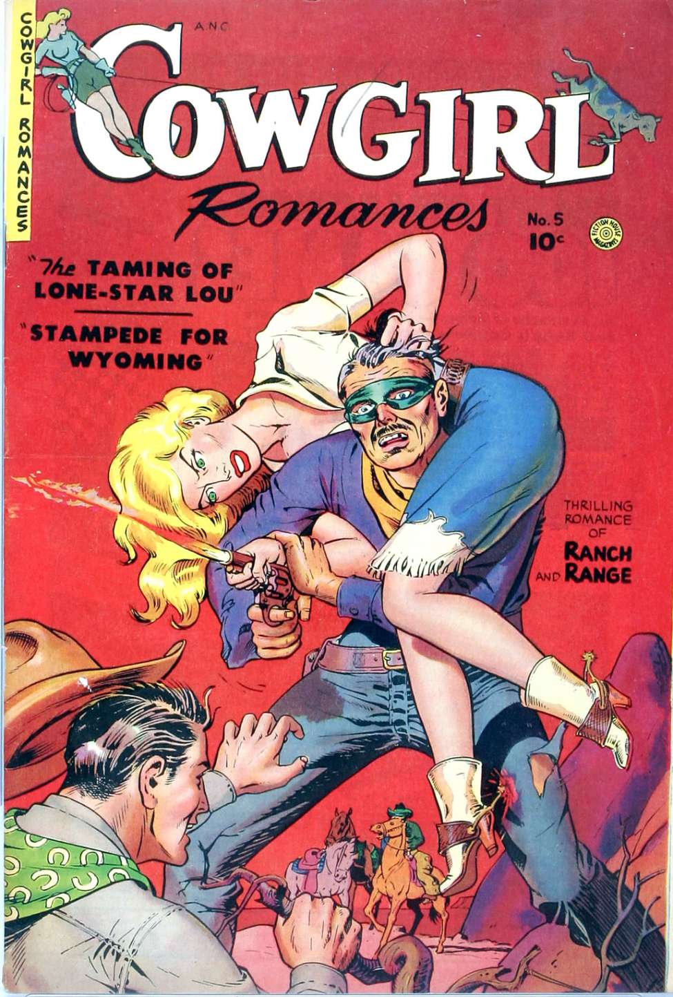 Comic Book Cover For Cowgirl Romances 5