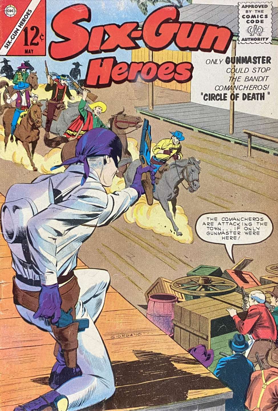 Comic Book Cover For Six-Gun Heroes 74