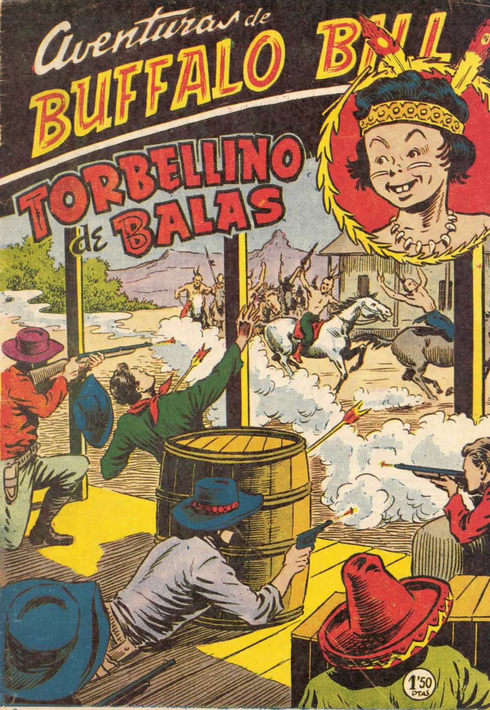 Comic Book Cover For Aventuras de Buffalo Bill 9 Torbellino de balas