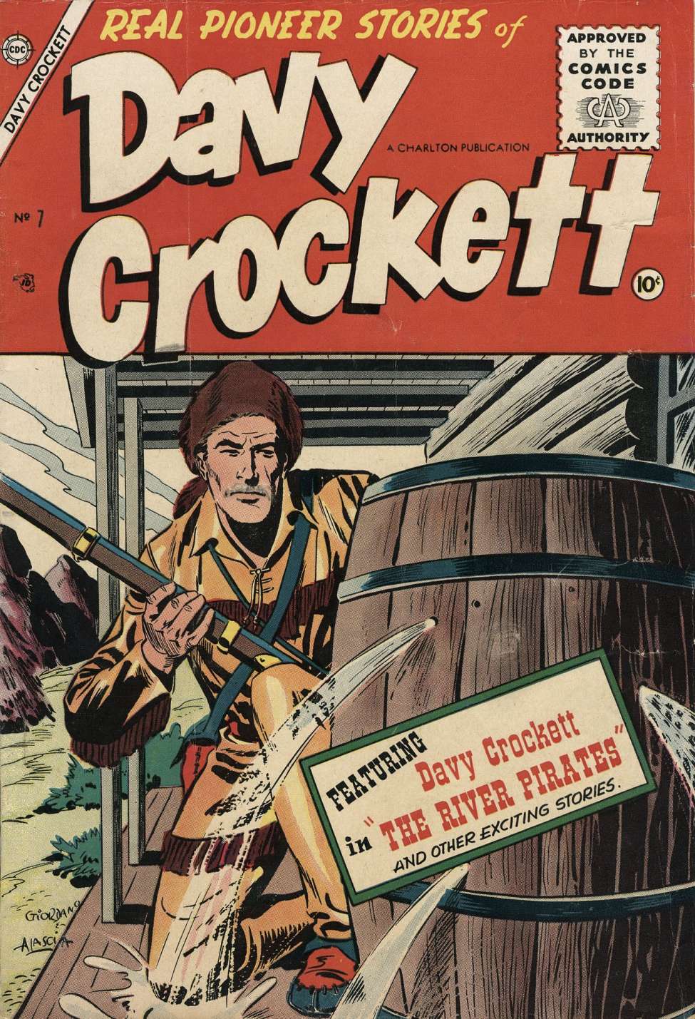 Comic Book Cover For Davy Crockett 7