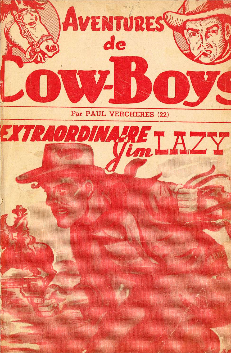 Book Cover For Aventures de Cow-Boys 22 - L'extraordinaire Jim Lazy