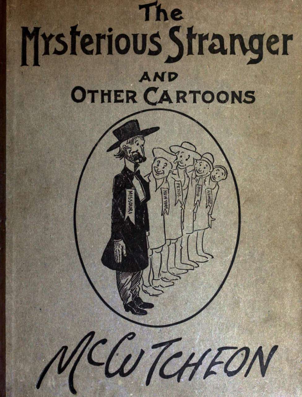 Book Cover For Mysterious Stranger and Other Cartoons