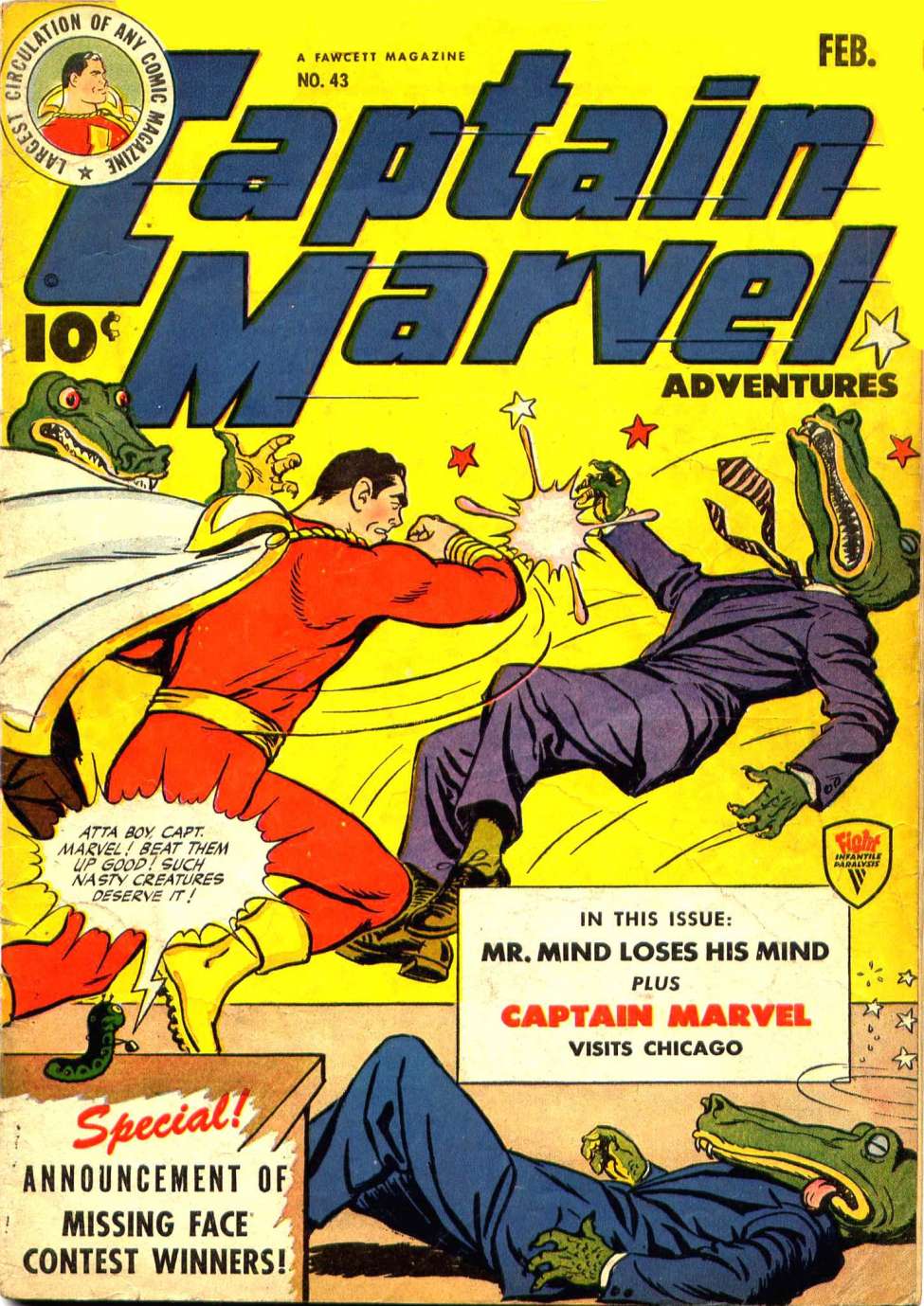 Comic Book Cover For Captain Marvel Adventures 43