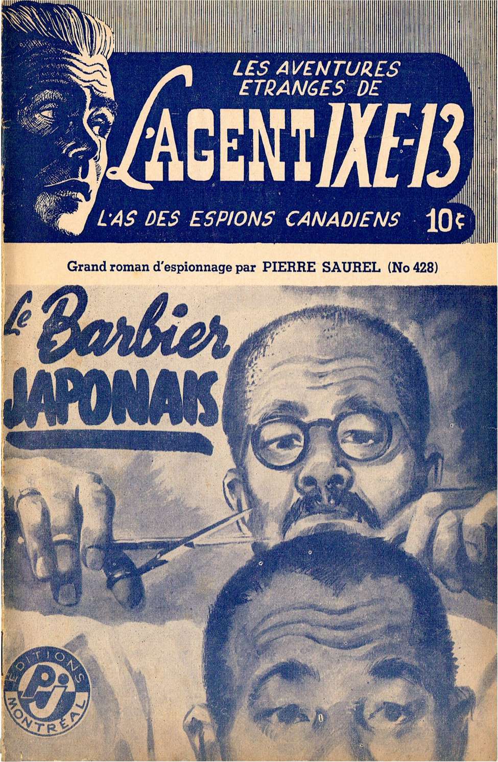 Book Cover For L'Agent IXE-13 v2 428 - Le barbier japonais