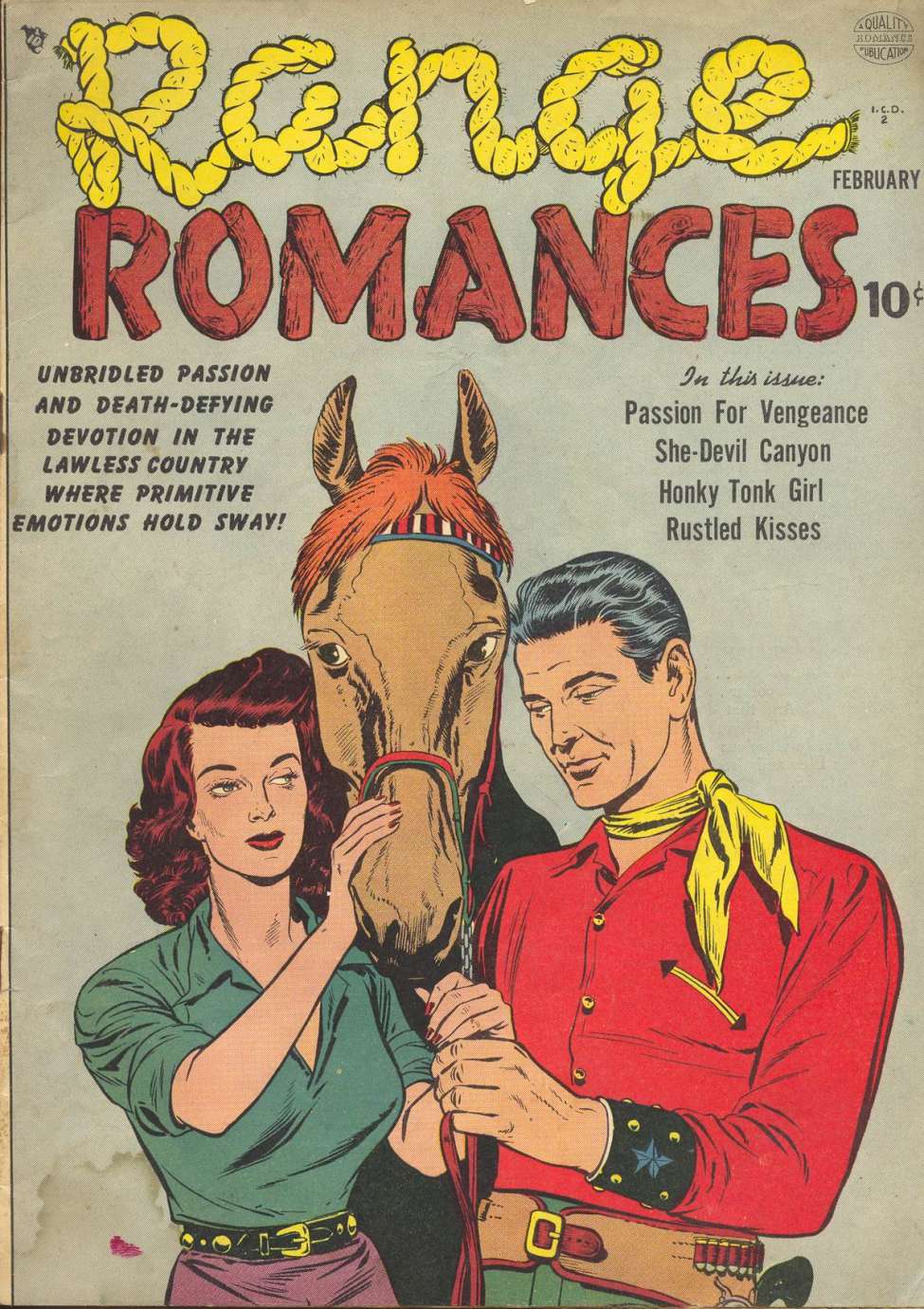 Comic Book Cover For Range Romances 2 - Version 1