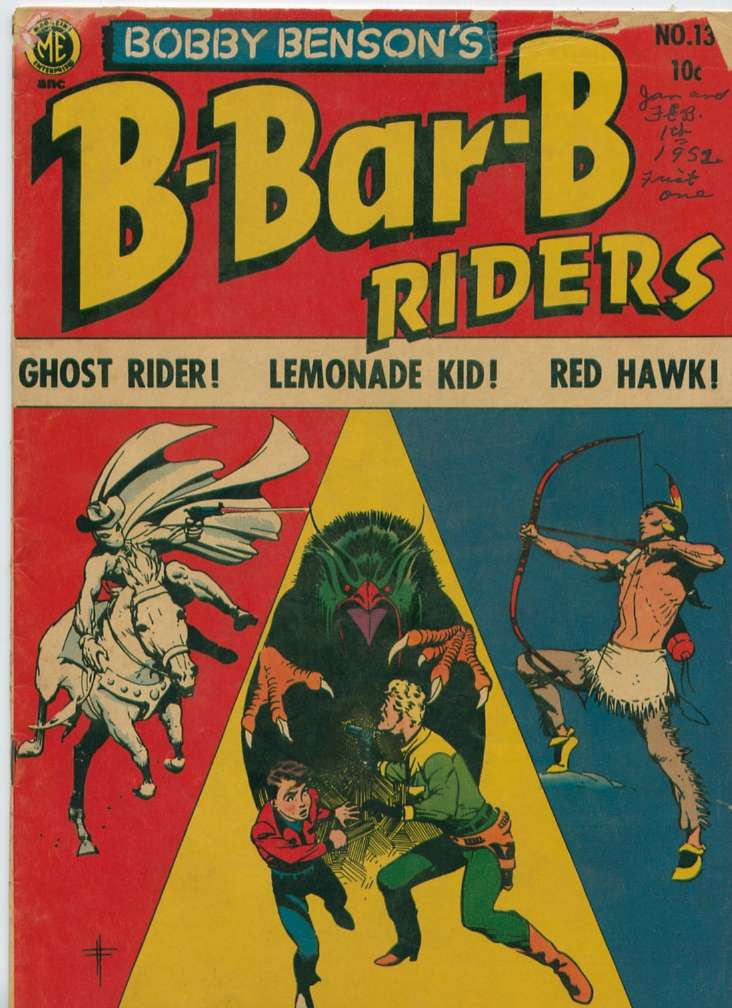 Comic Book Cover For Bobby Benson's B-Bar-B Riders 13