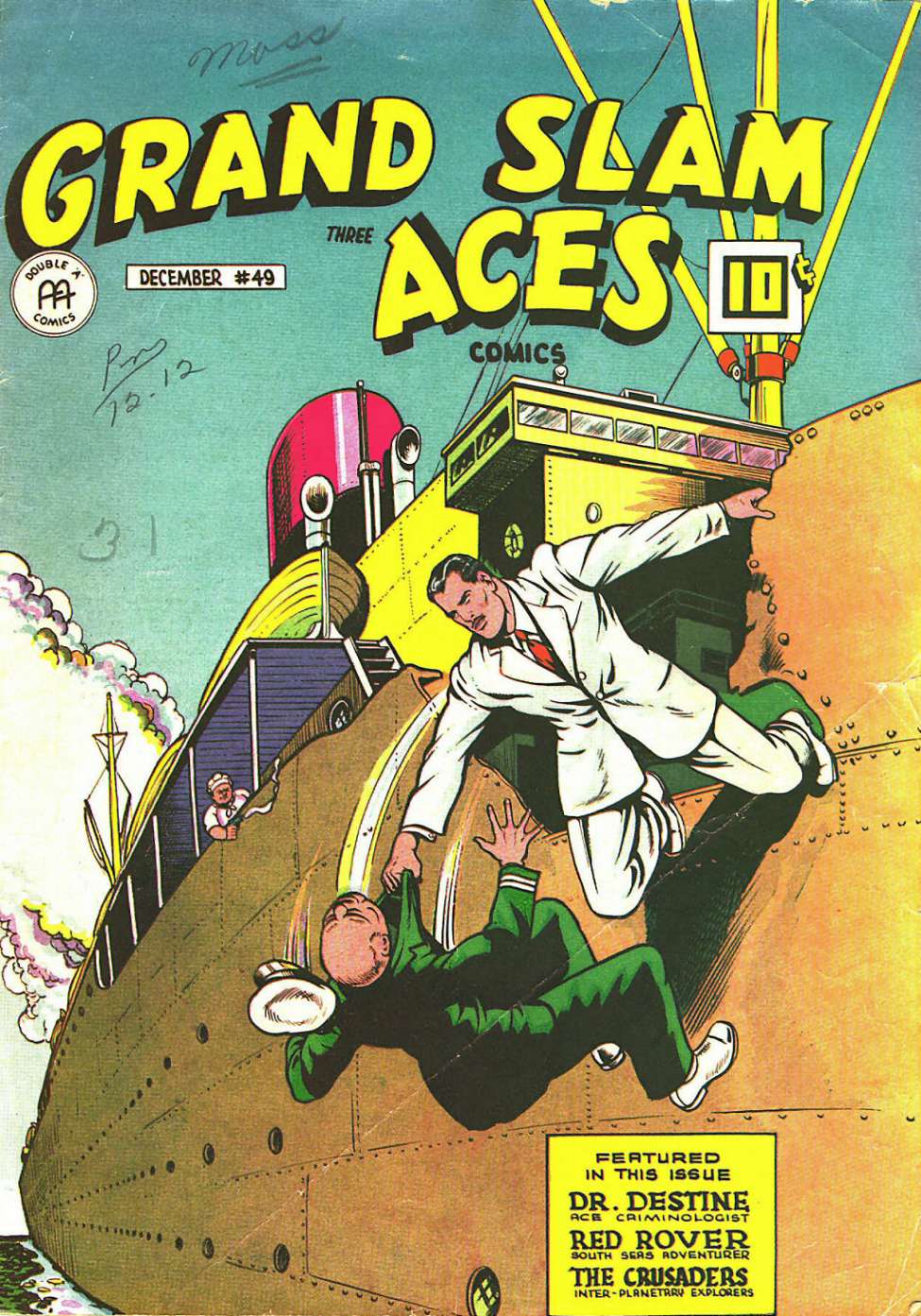 Comic Book Cover For Grand Slam Three Aces 49