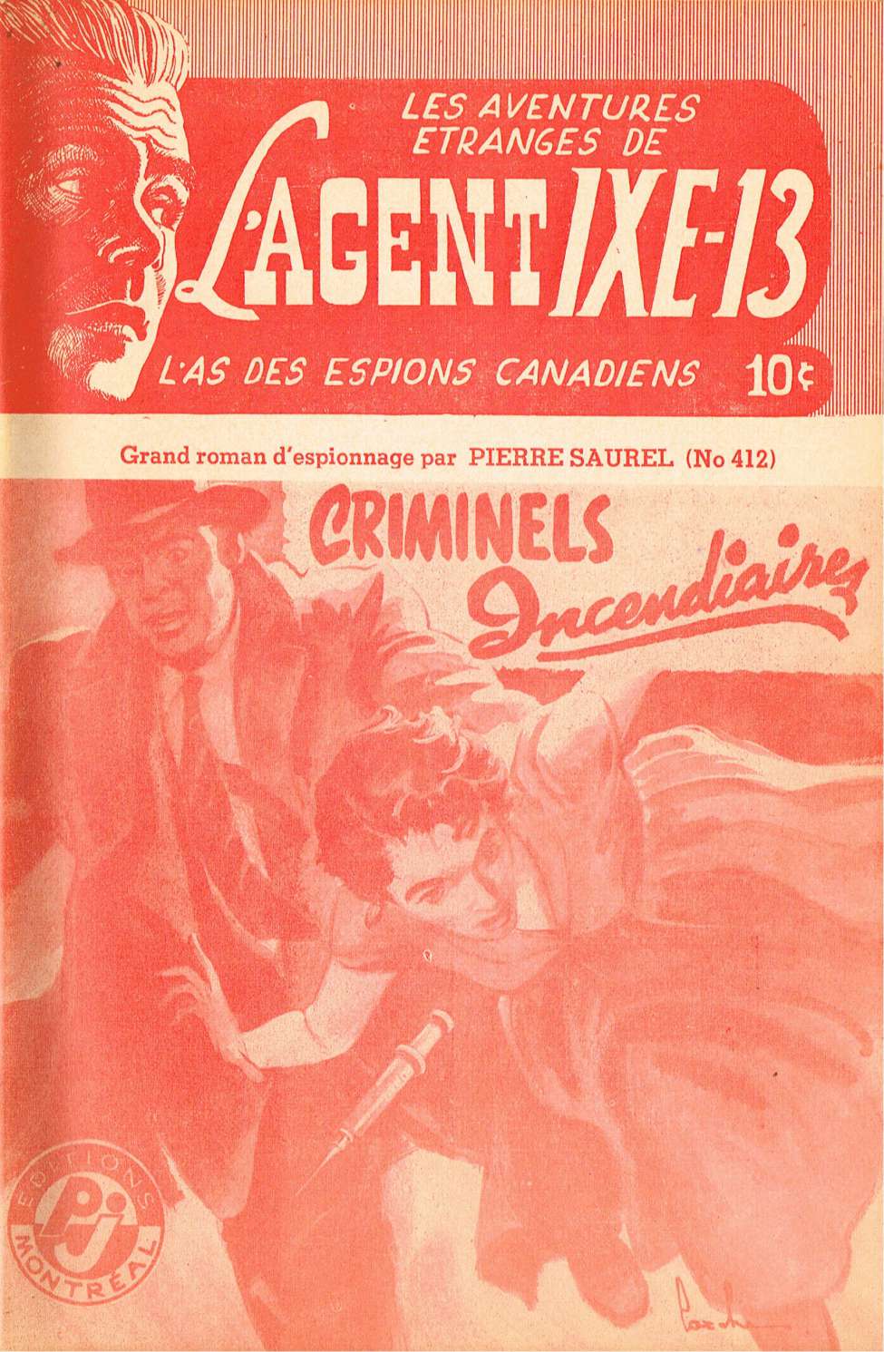 Book Cover For L'Agent IXE-13 v2 412 - Criminels incendiaires