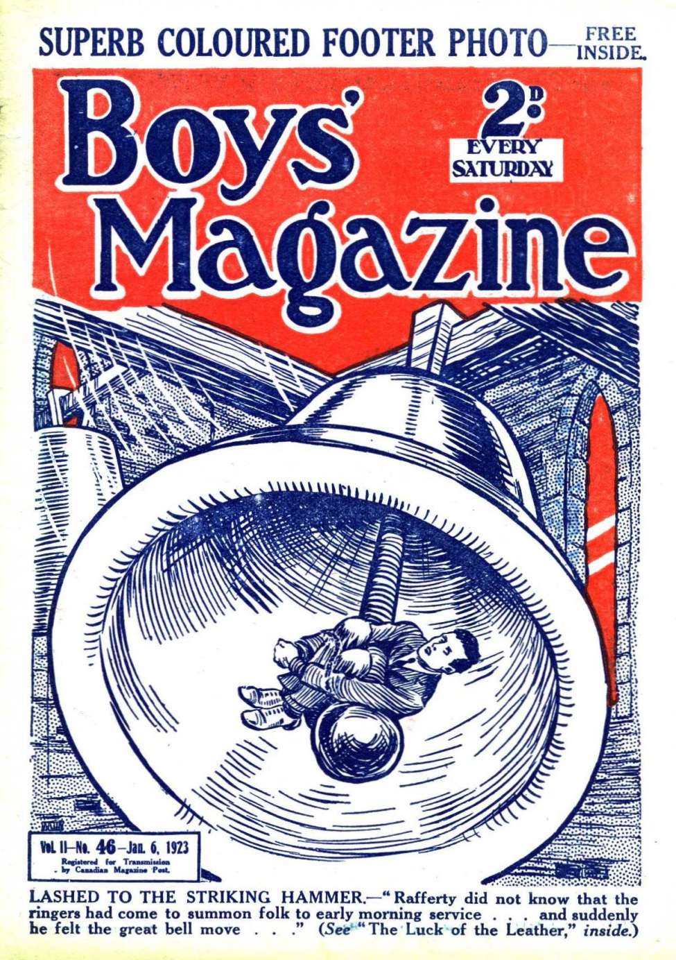 Comic Book Cover For Boys' Magazine 46